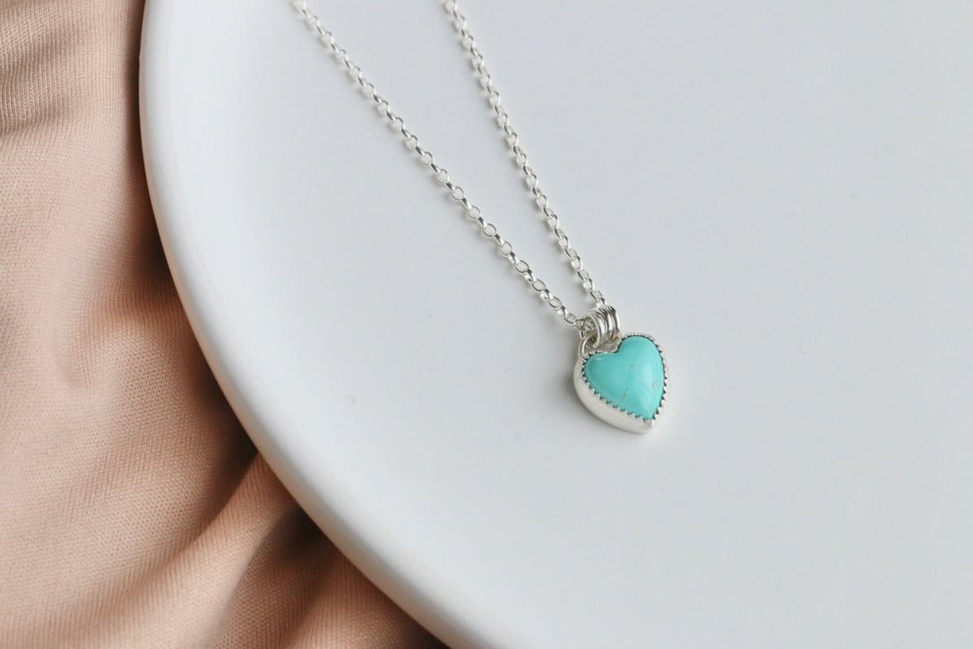 Turquoise Heart Necklace