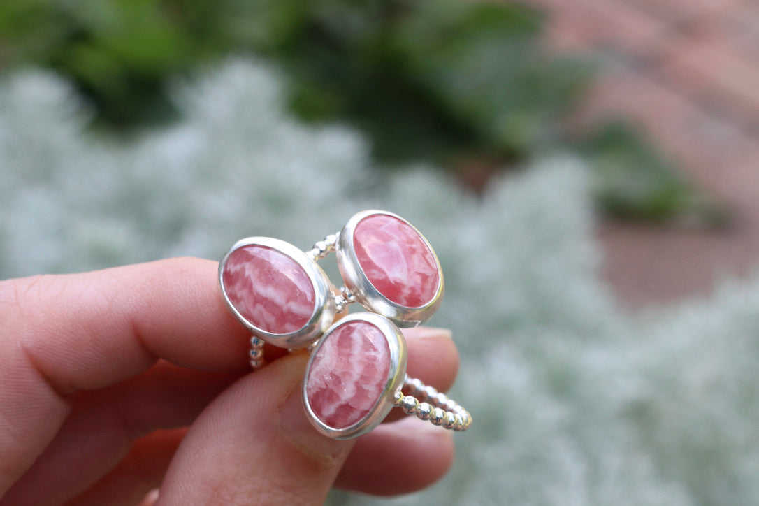 Rhodochrosite Ring