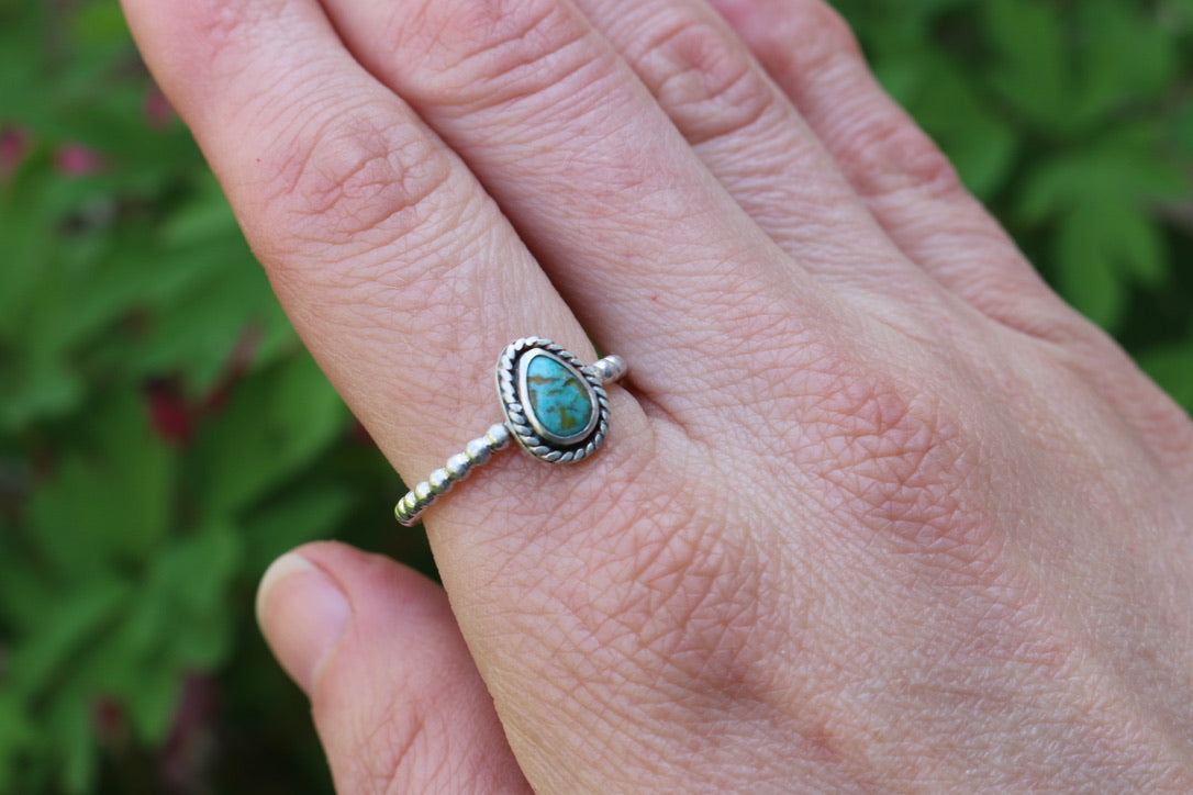 Kingman Turquoise Ring Size 7.5