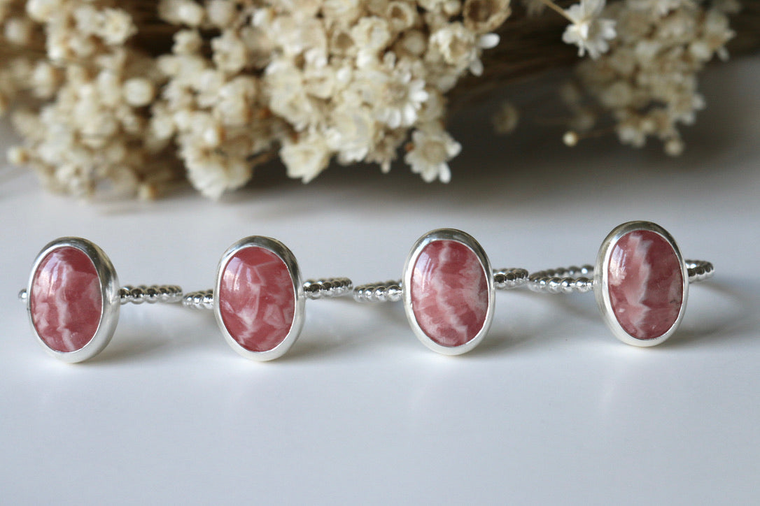 Rhodochrosite Ring