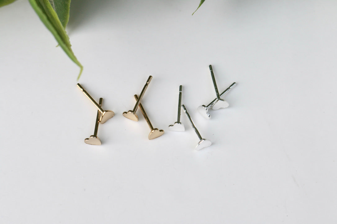 Tiny Heart Studs