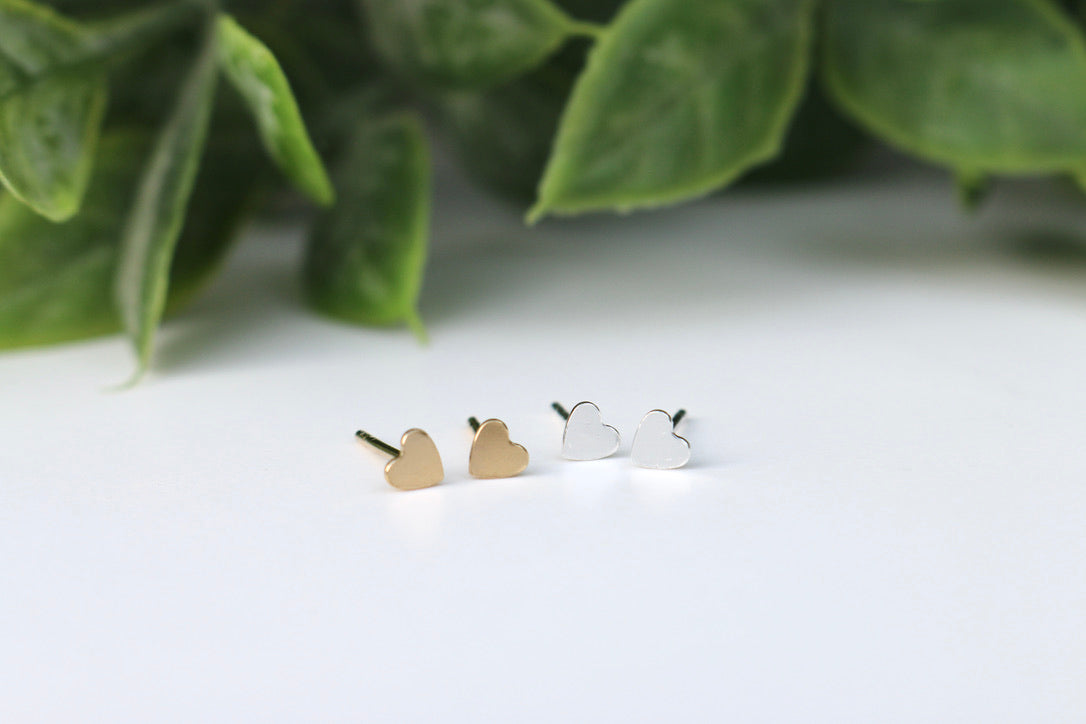 Tiny Heart Studs