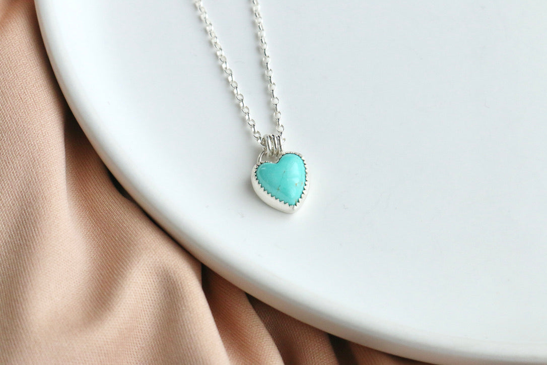 Turquoise Heart Necklace