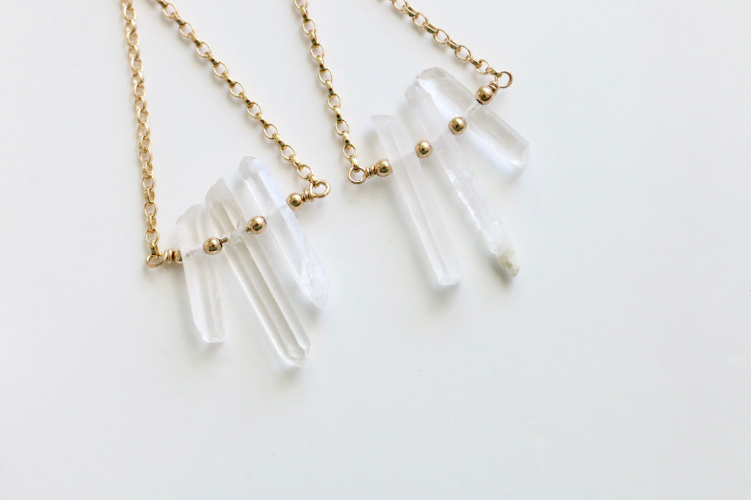 Quartz Point Earrings
