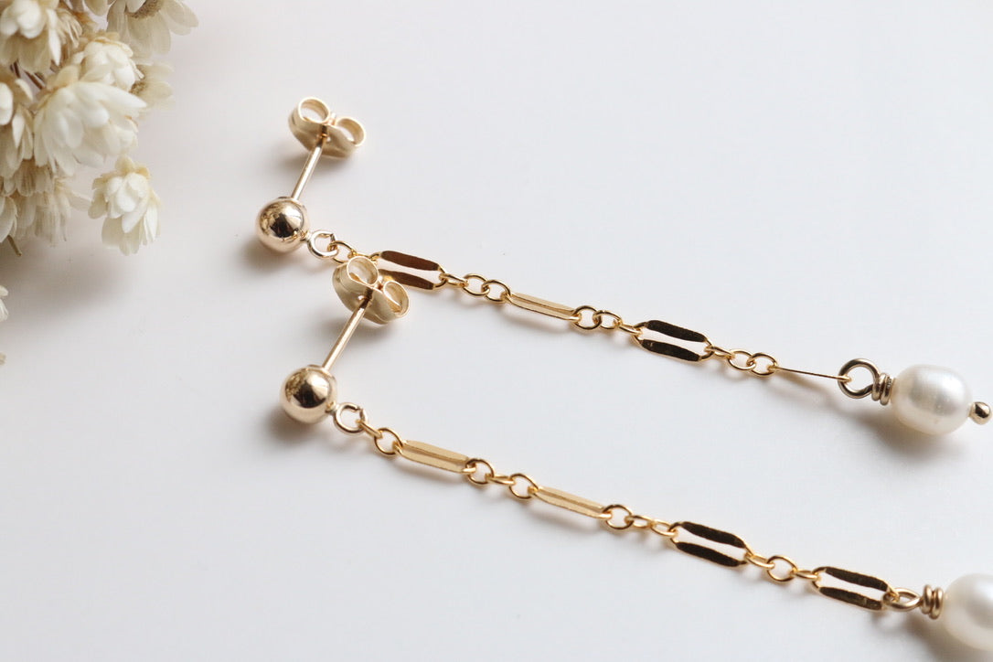 Lace Pearl Earrings