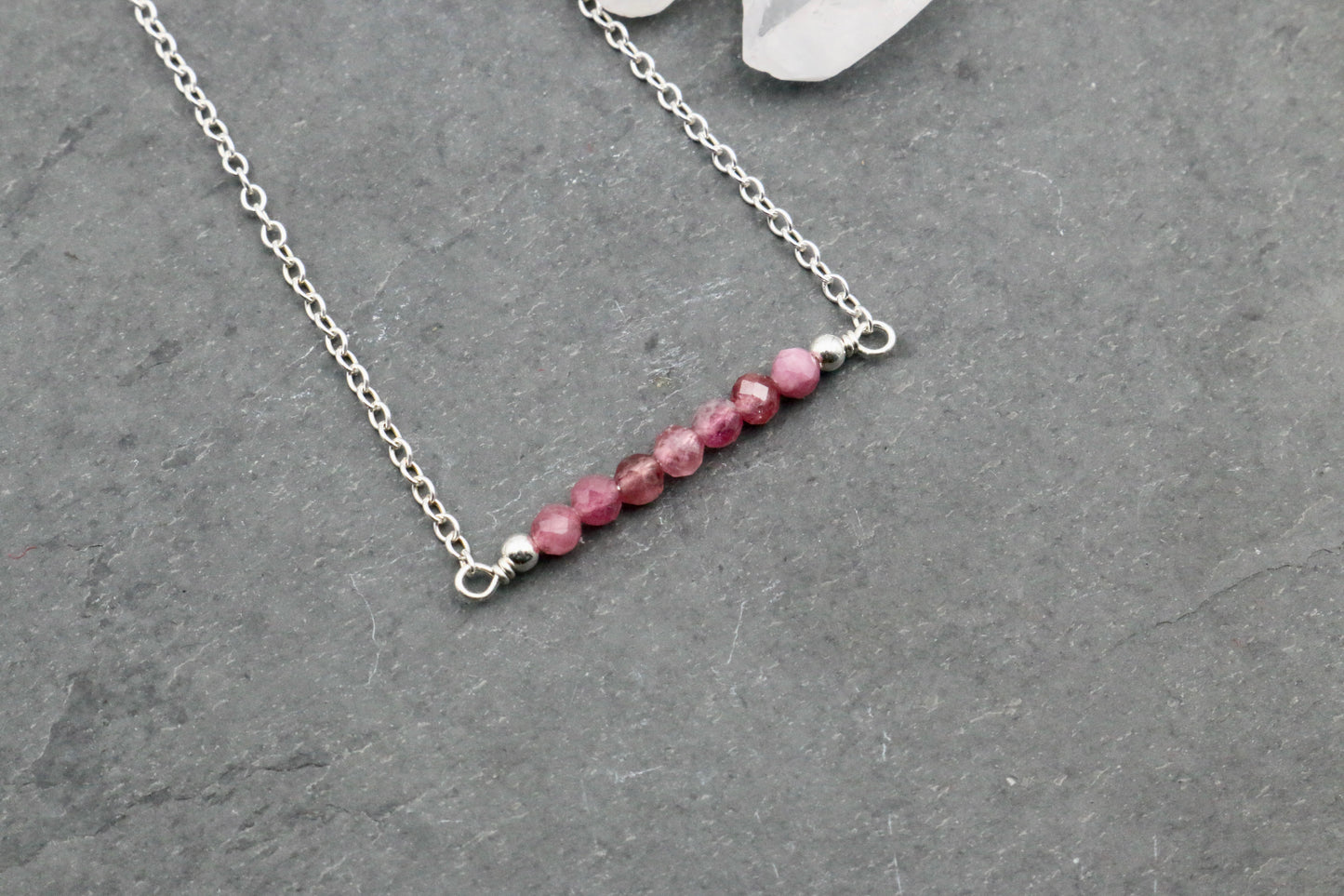 Pink Tourmaline Necklace