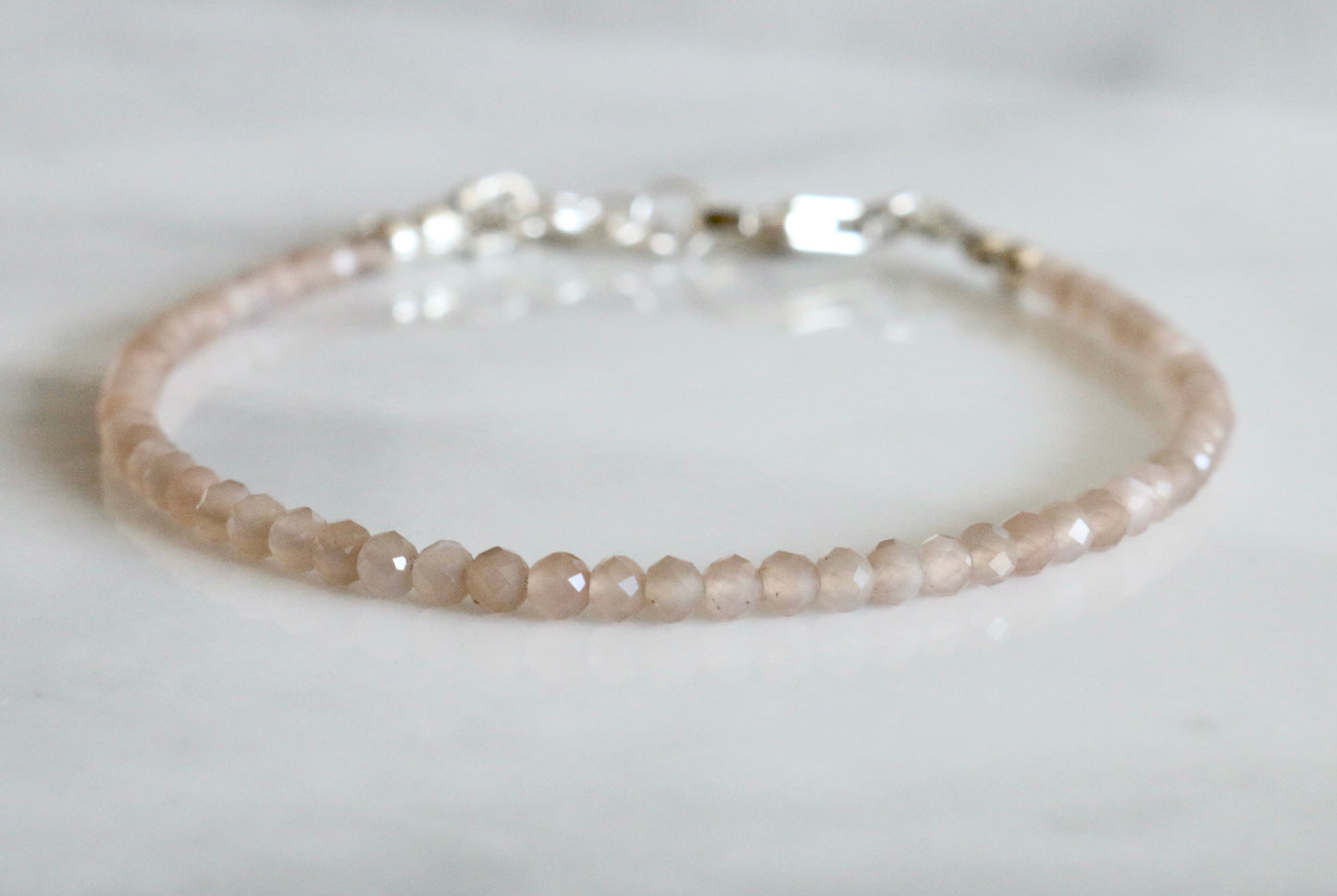 Peach Moonstone Bracelet