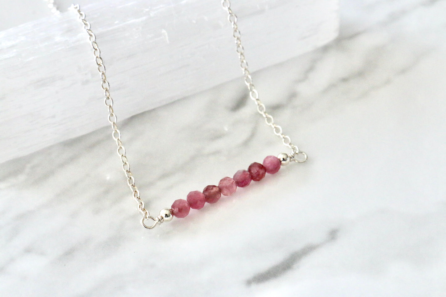 Pink Tourmaline Necklace