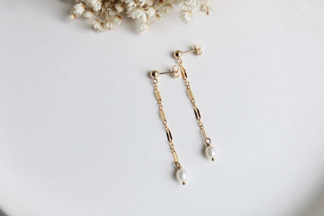 Lace Pearl Earrings