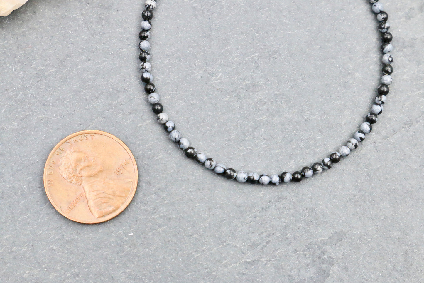 Snowflake Obsidian Bracelet