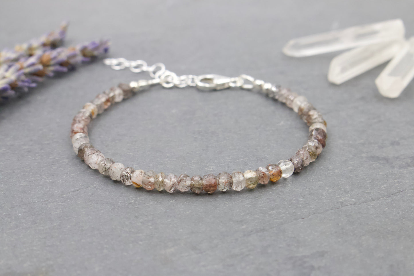 Tourmalinated Quartz Bracelet