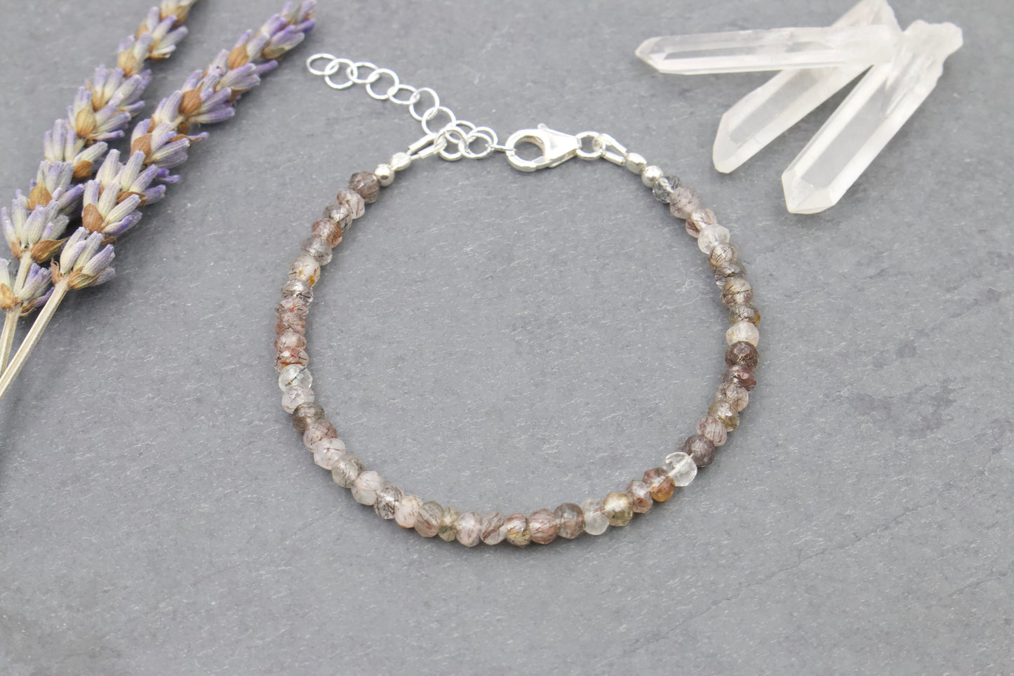 Tourmalinated Quartz Bracelet