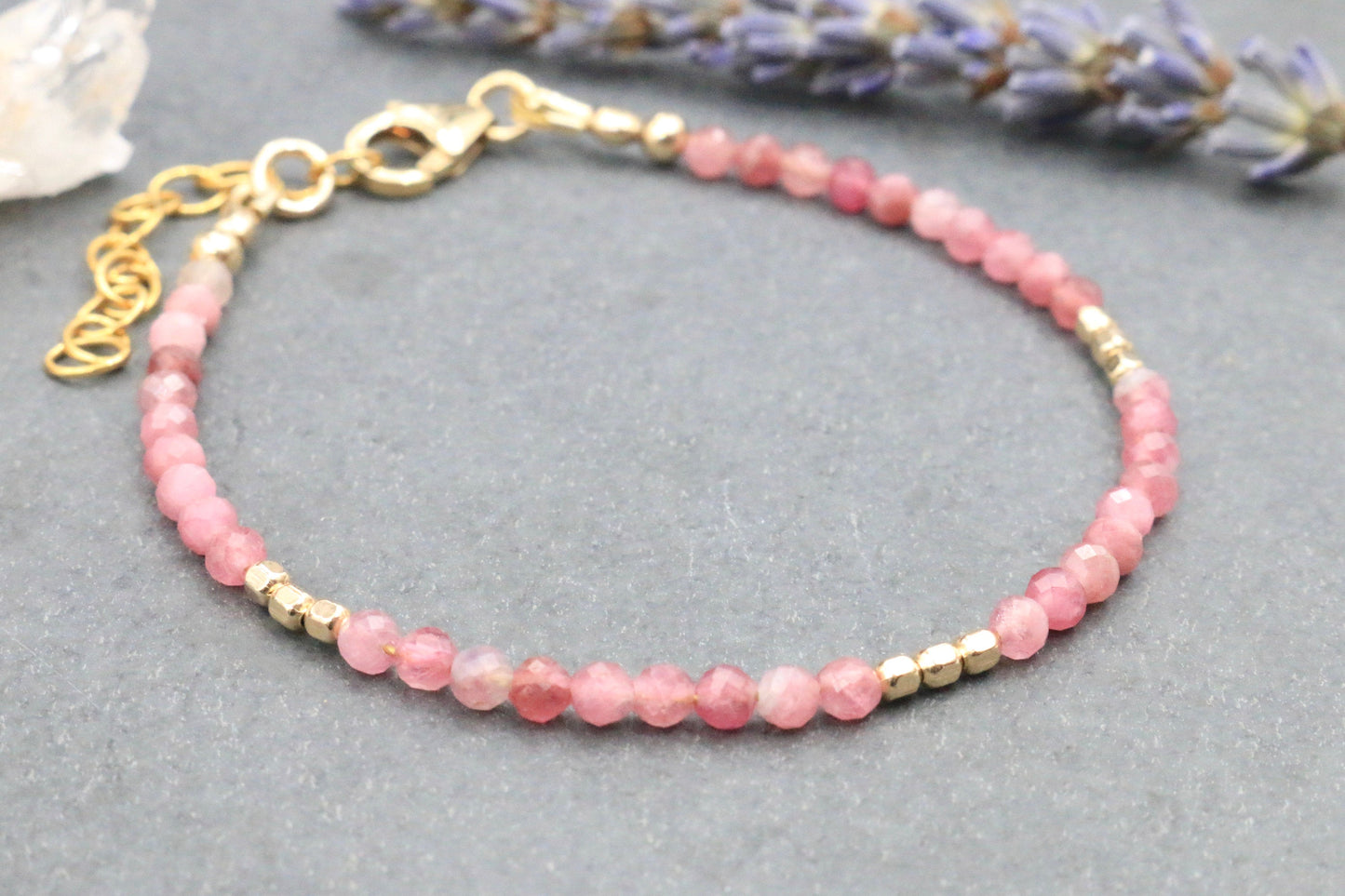 Pink Tourmaline Bracelet