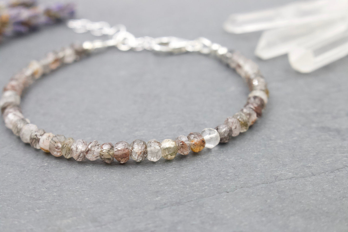 Tourmalinated Quartz Bracelet