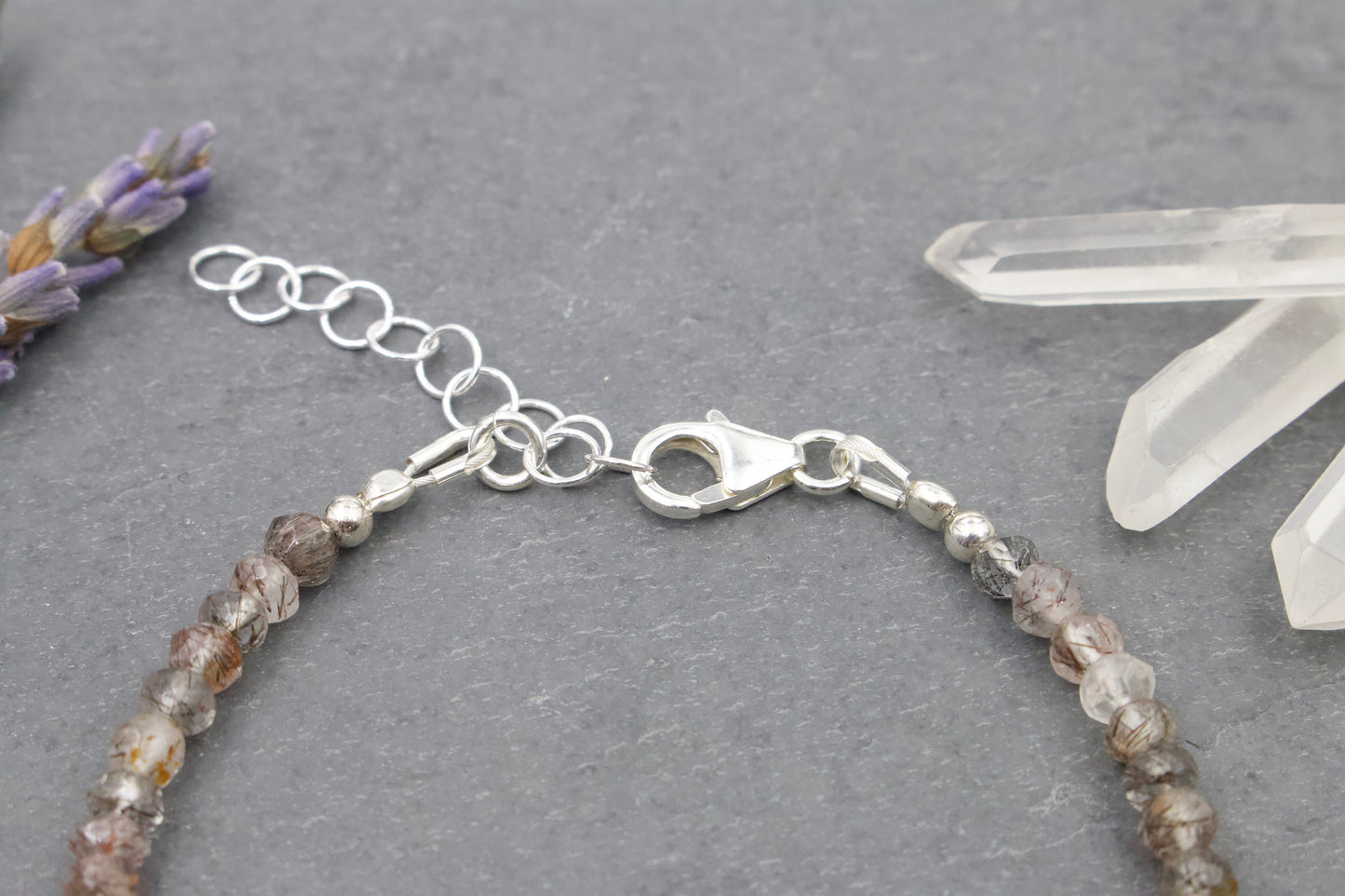 Tourmalinated Quartz Bracelet