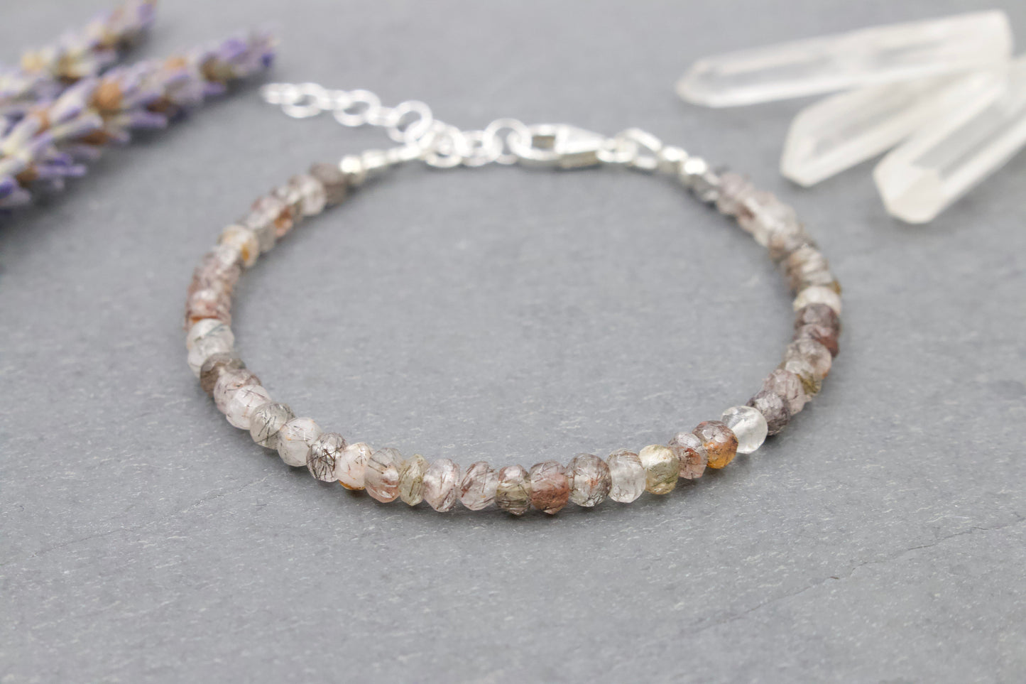 Tourmalinated Quartz Bracelet