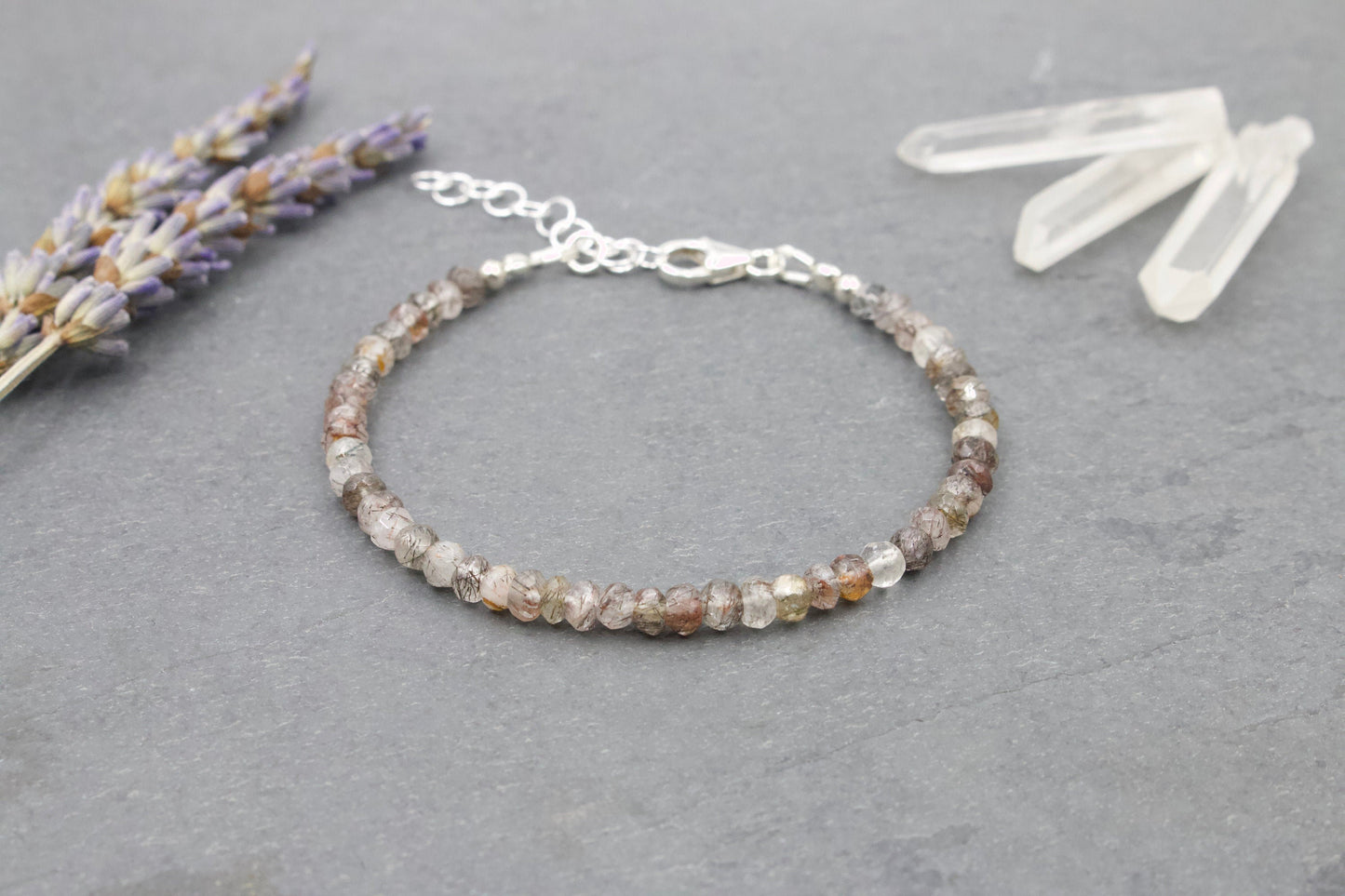 Tourmalinated Quartz Bracelet