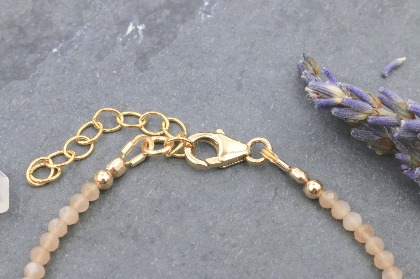 Peach Moonstone Bracelet