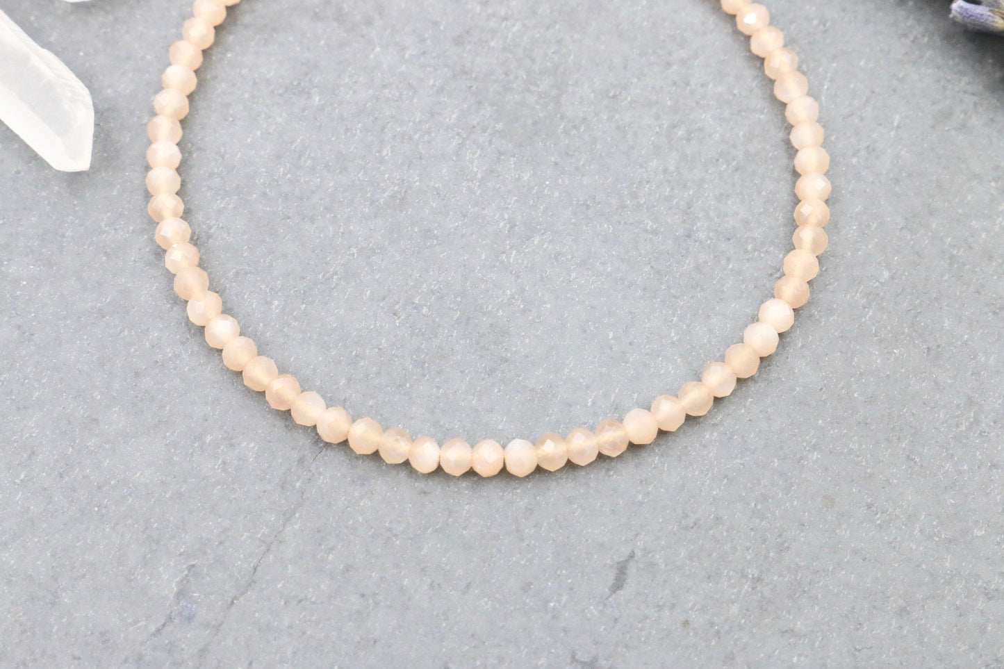 Peach Moonstone Bracelet