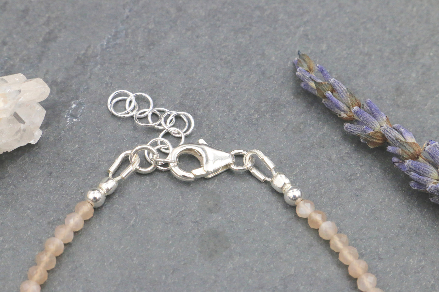 Peach Moonstone Bracelet