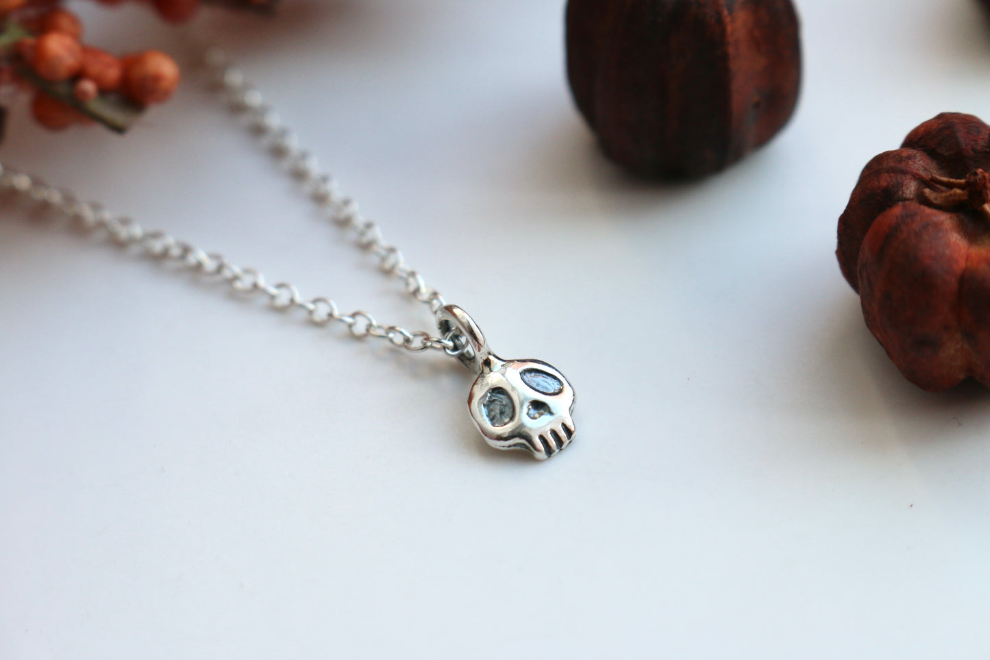 Tiny Skull Necklace