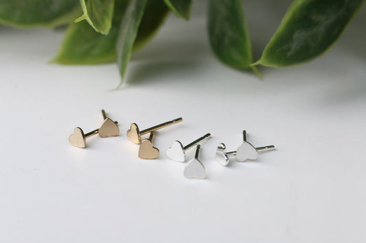 Tiny Heart Studs