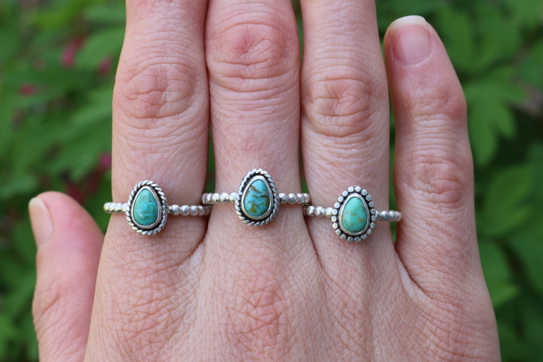 Kingman Turquoise Ring Size 6.5