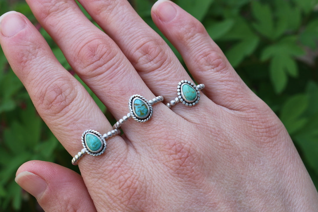 Kingman Turquoise Ring Size 6.5
