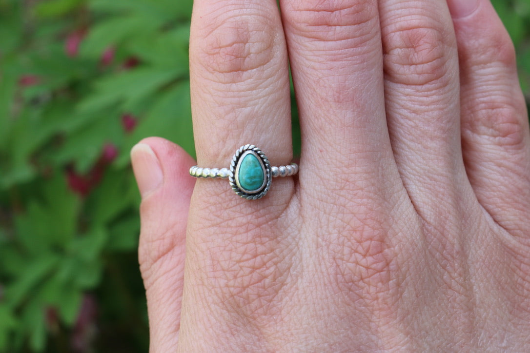 Kingman Turquoise Ring Size 6.5