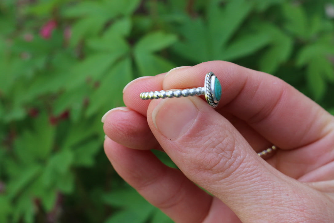 Kingman Turquoise Ring Size 6.5