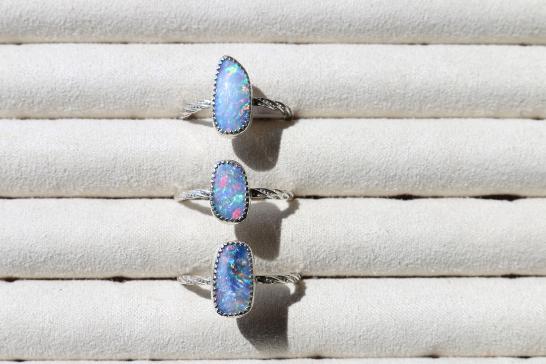 Sparkle Opal Ring