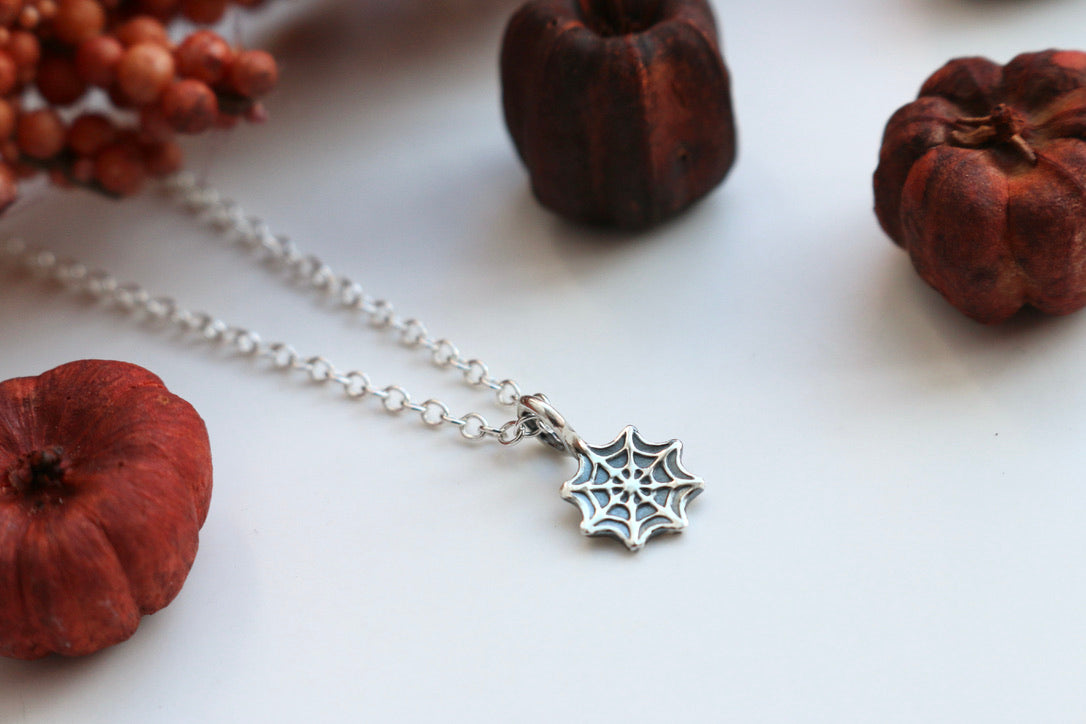 Spider Web Necklace