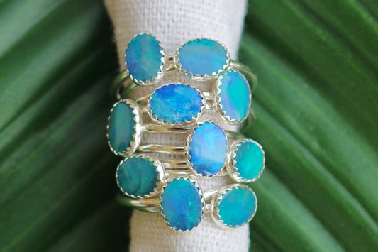 Oval Opal Ring
